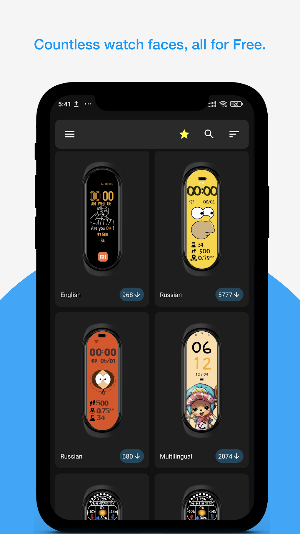 Mi Band 5 Watch Faces для Android — Скачать