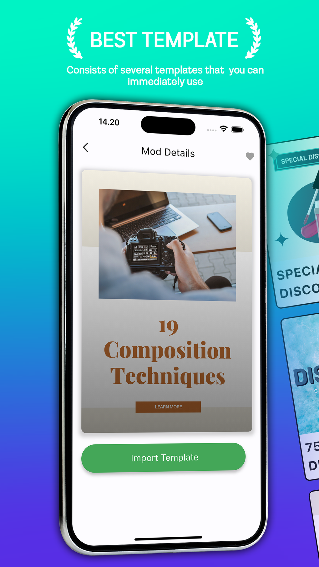 Canvas template design maker para iphone descargar