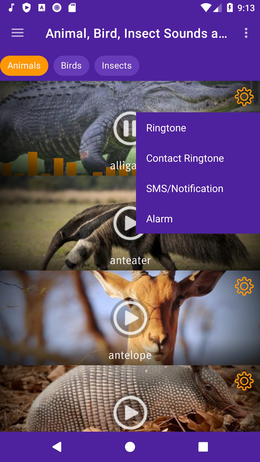 Animal Bird Insect Sounds and Ringtones for Android - Download