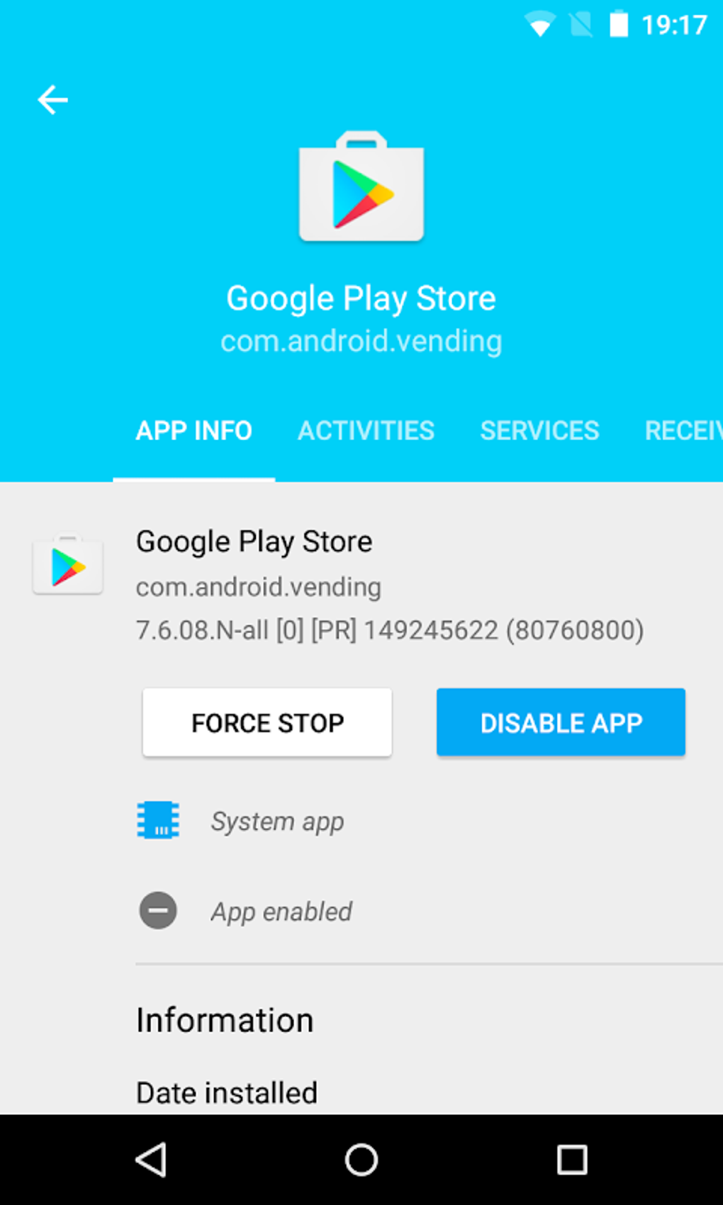 Disable apps. Enabled приложение. Com.Android.Vending.