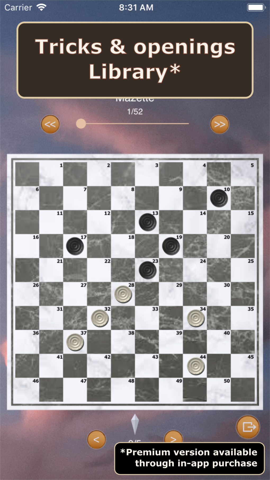 Checkers game для iPhone — Скачать