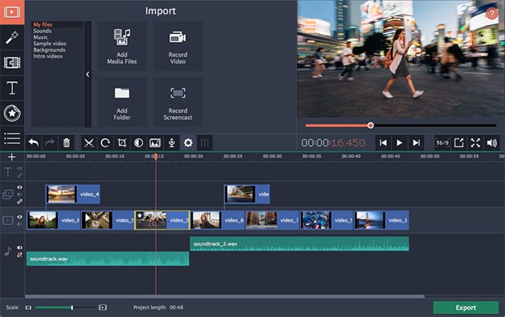 Videopad Video Editor Technology, Video Editing Software, Movavi