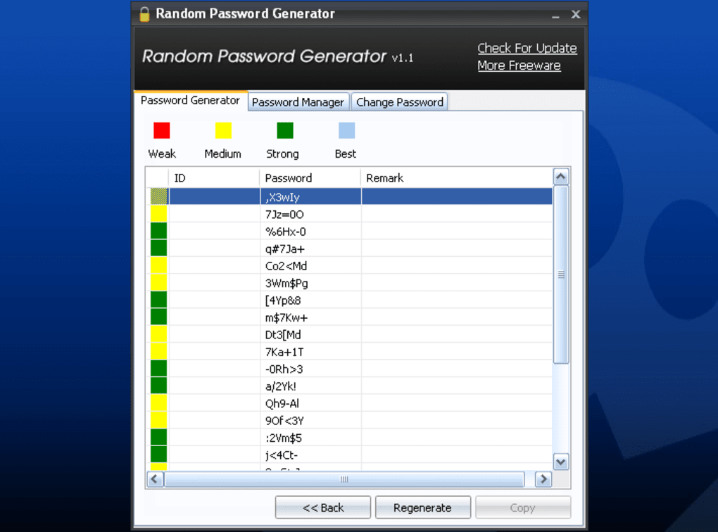 ramdon password creator windows 10