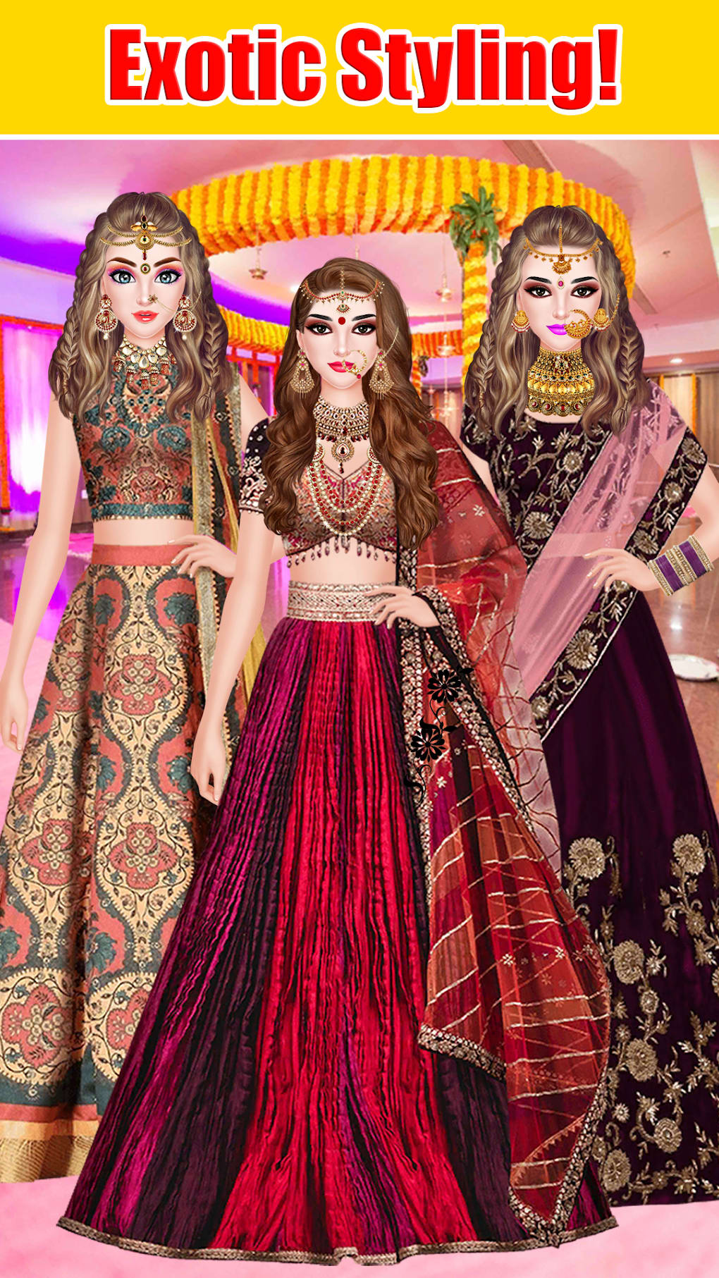 Indian Traditional Dress up-Makeup & Free Download