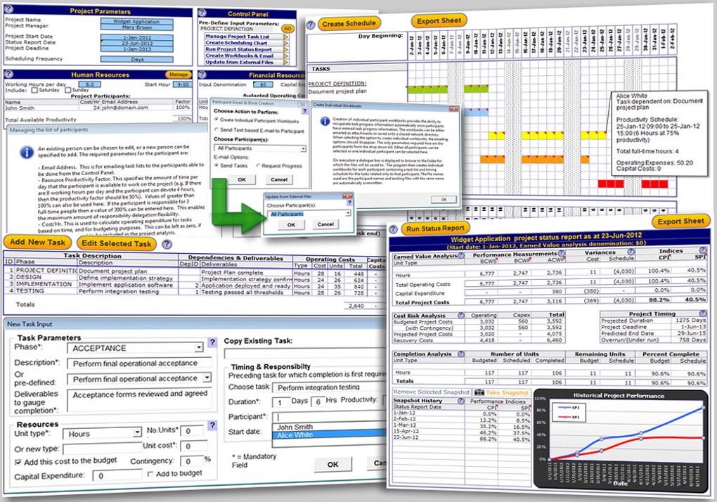 project management templates excel free download