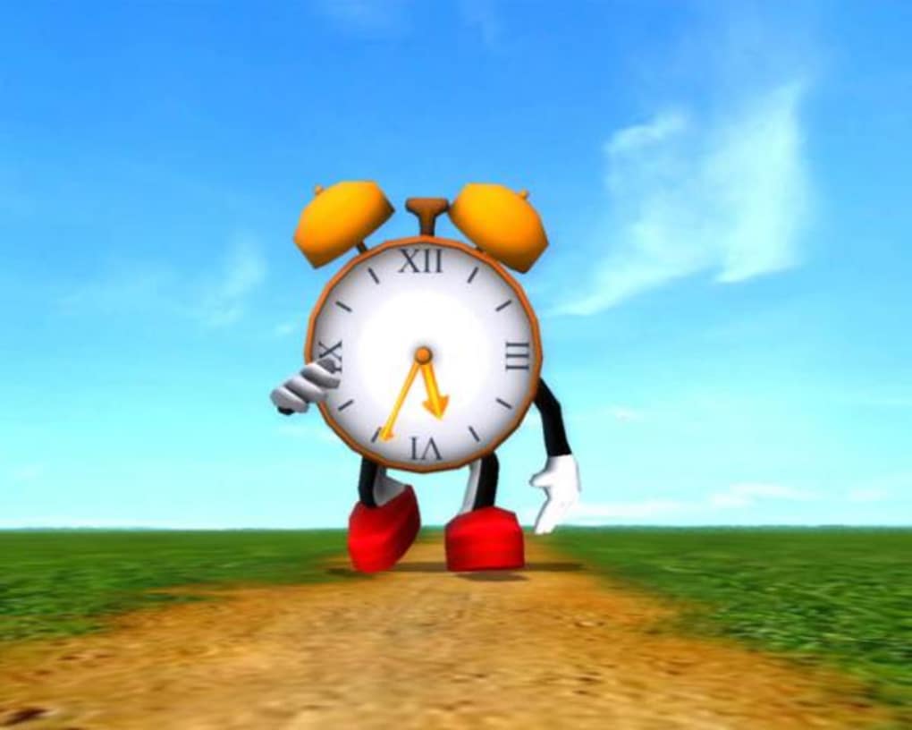 Running Clock 3D Screensaver - Download