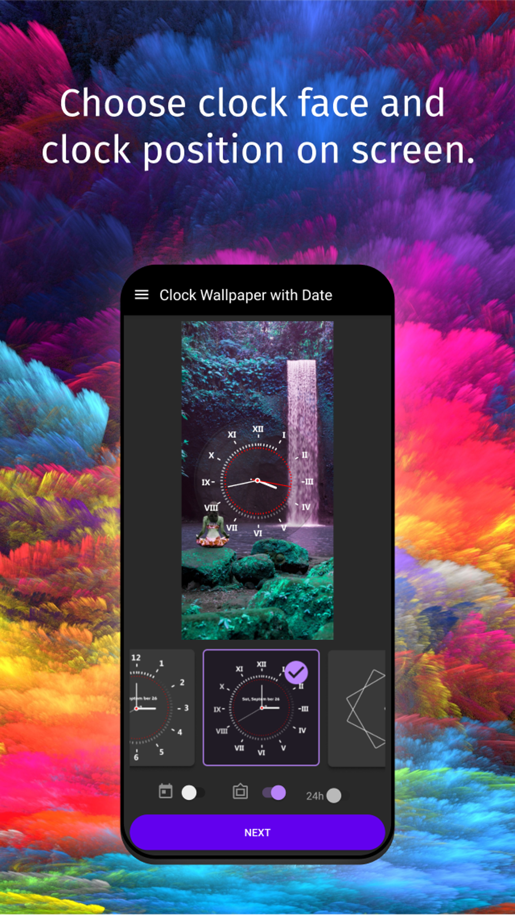 Clock Wallpaper with Date for Android - Download