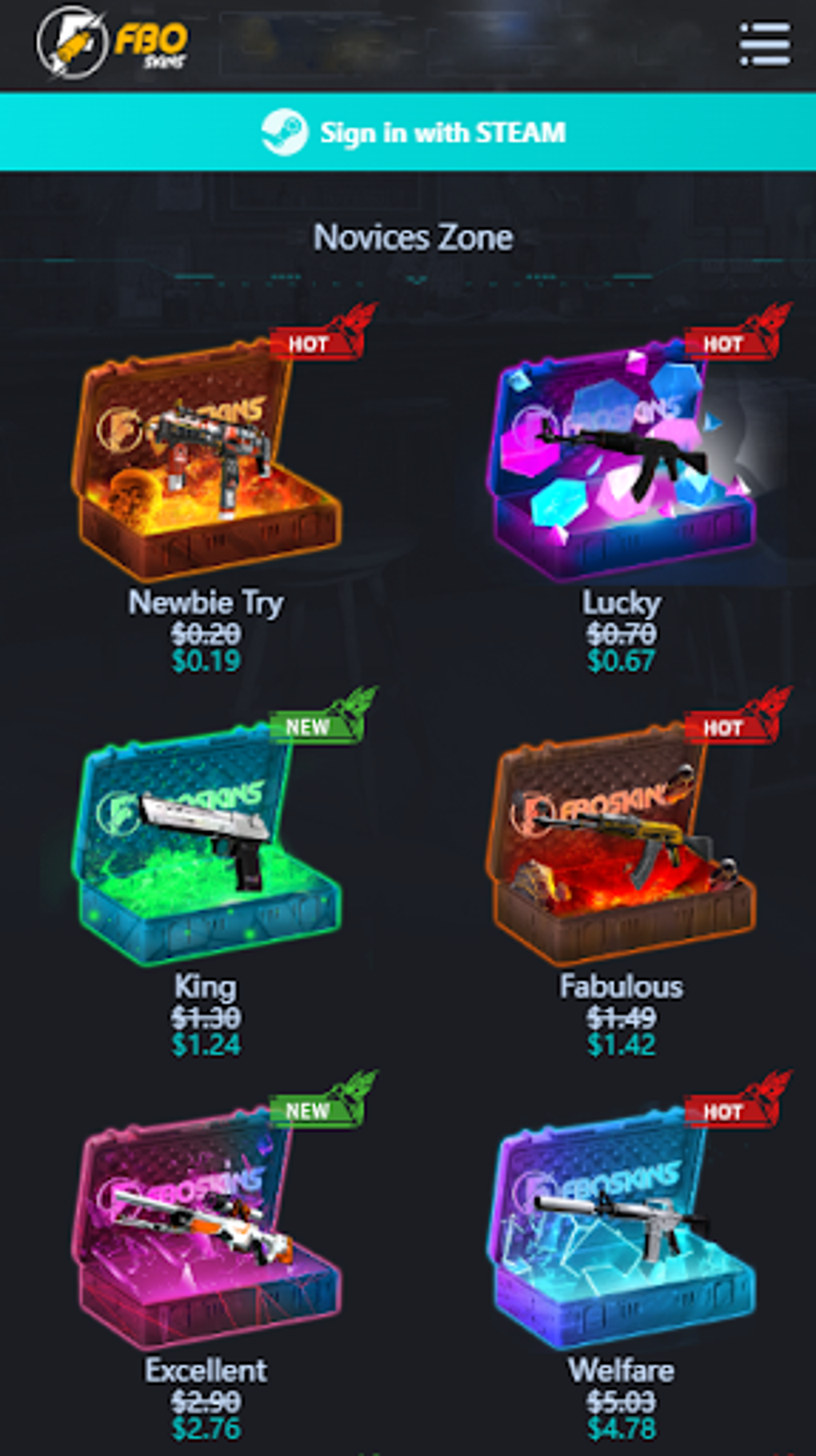 FboSkins: Get CS:GO Skins for Android - Download