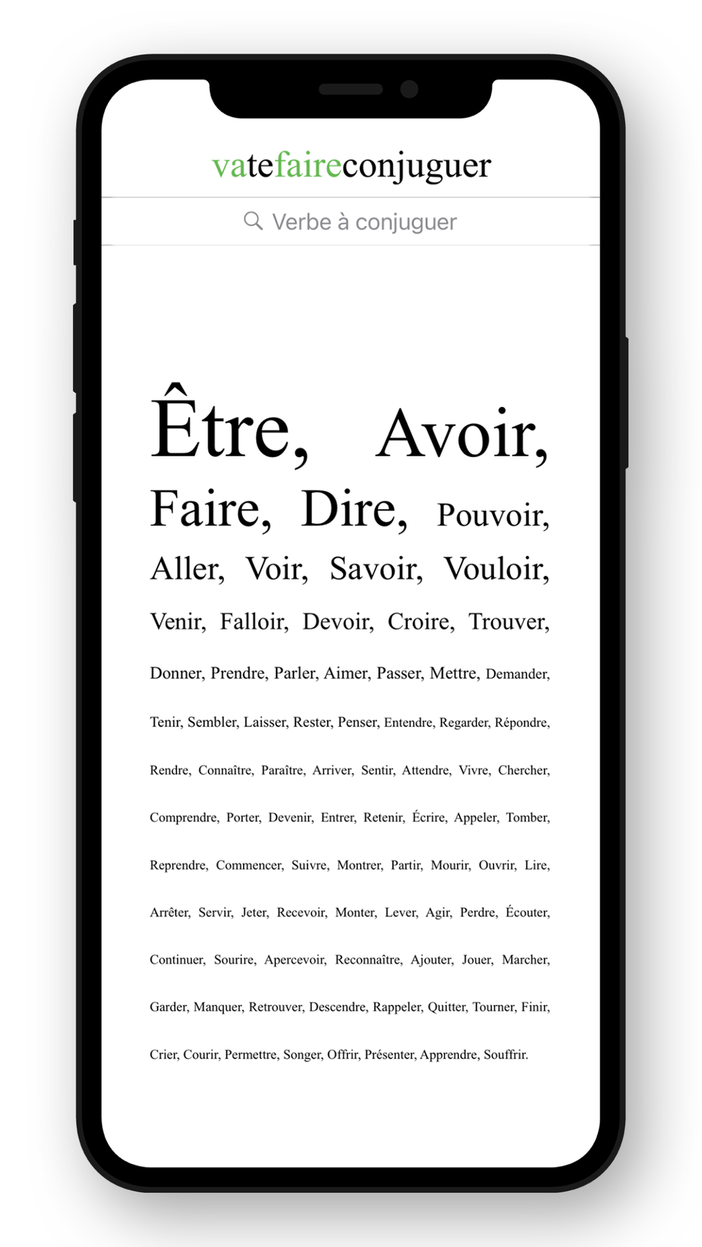 French Conjugation. для iPhone — Скачать