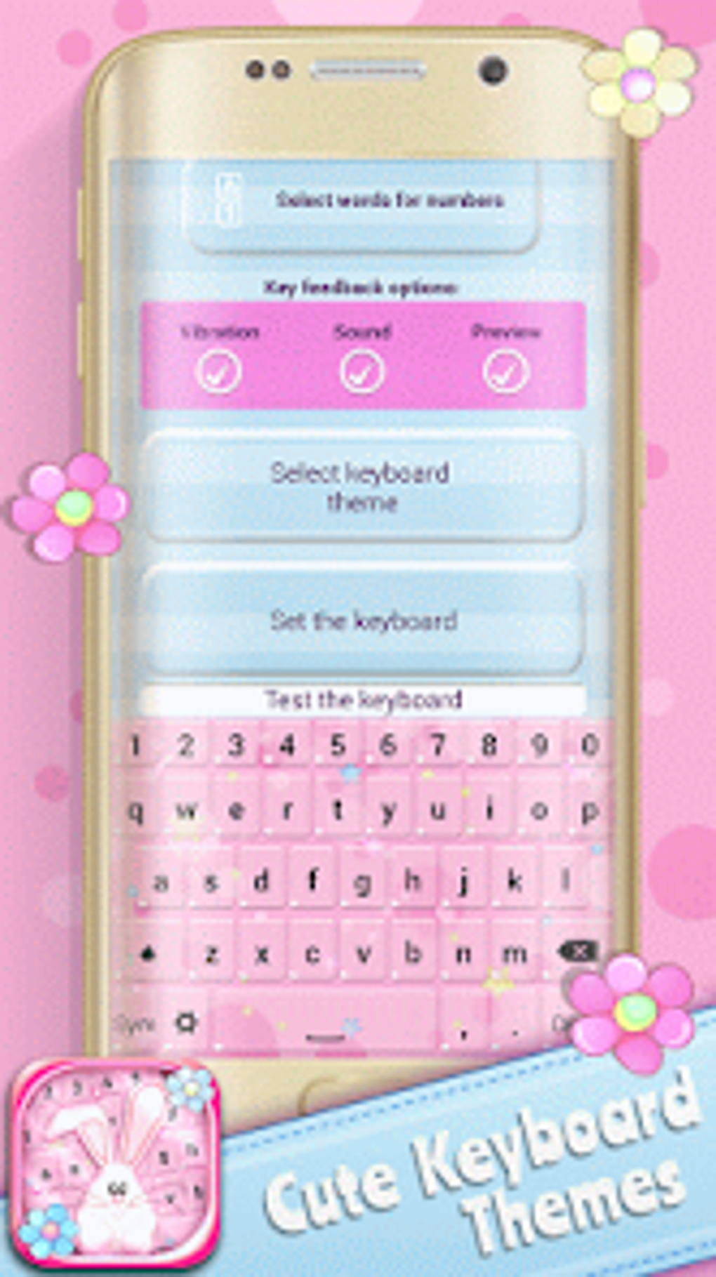 Cute Keyboard Themes для Android — Скачать