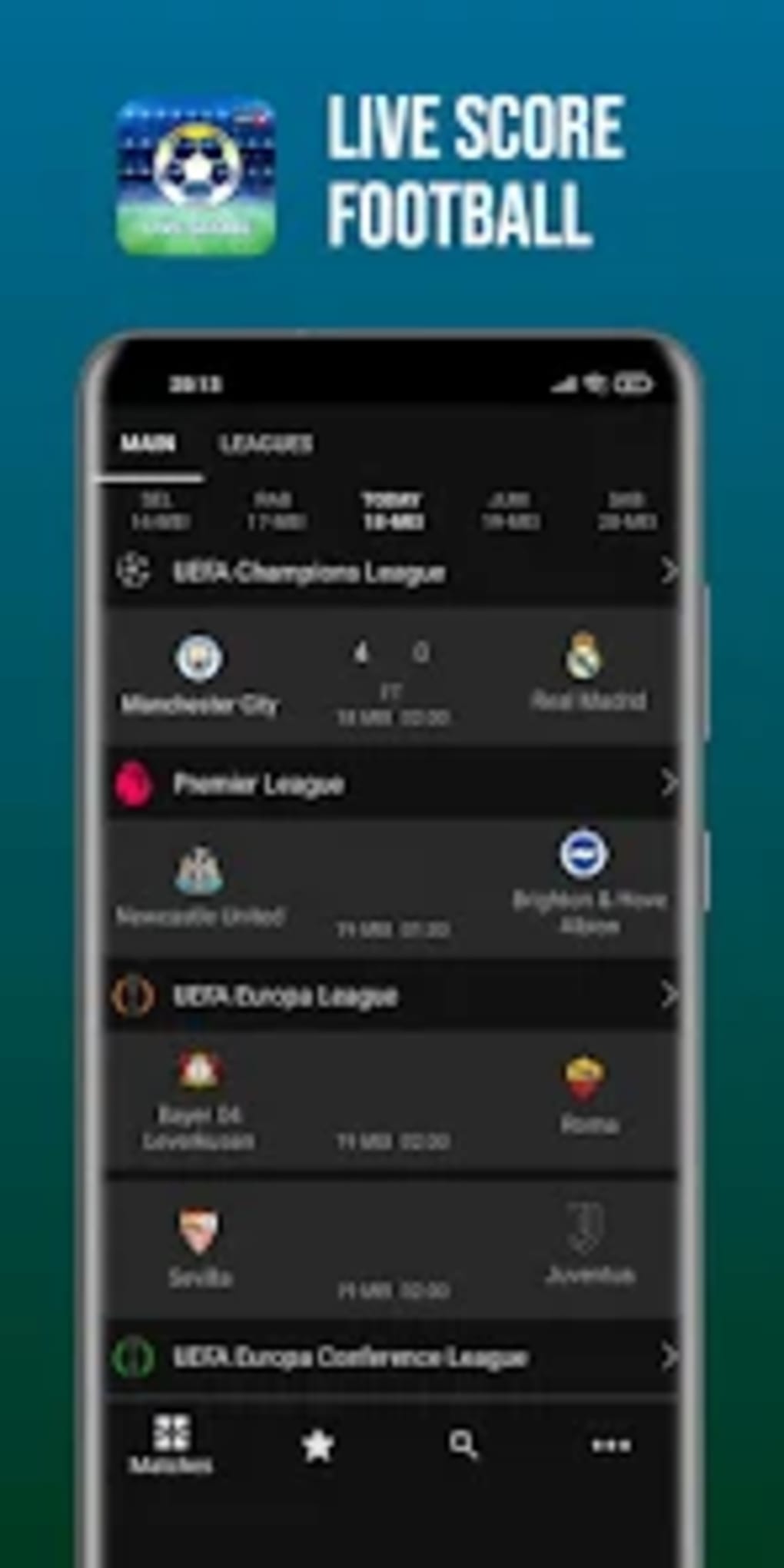 Score808 Live Football สำหรับ Android