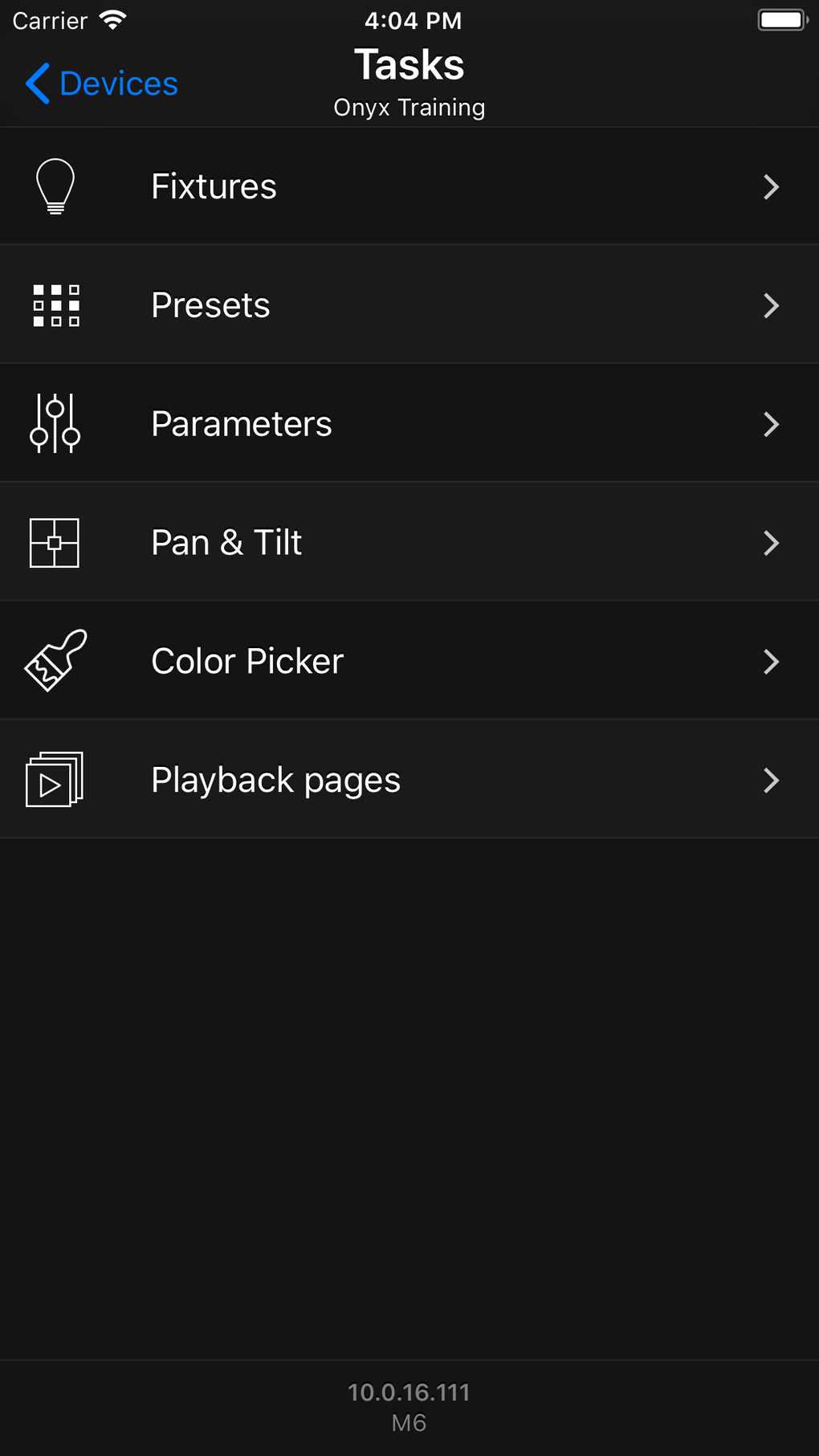 Onyx Remote para iPhone Descargar - Onyx Remote Screenshot 