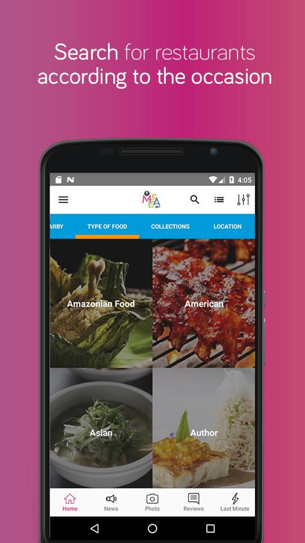 MESA 247 - Restaurants Reservations and Ordering для Android — Скачать