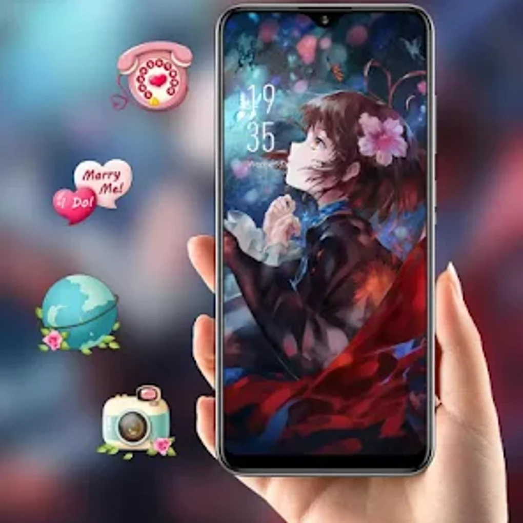 Beautiful anime girl butterfly для Android — Скачать