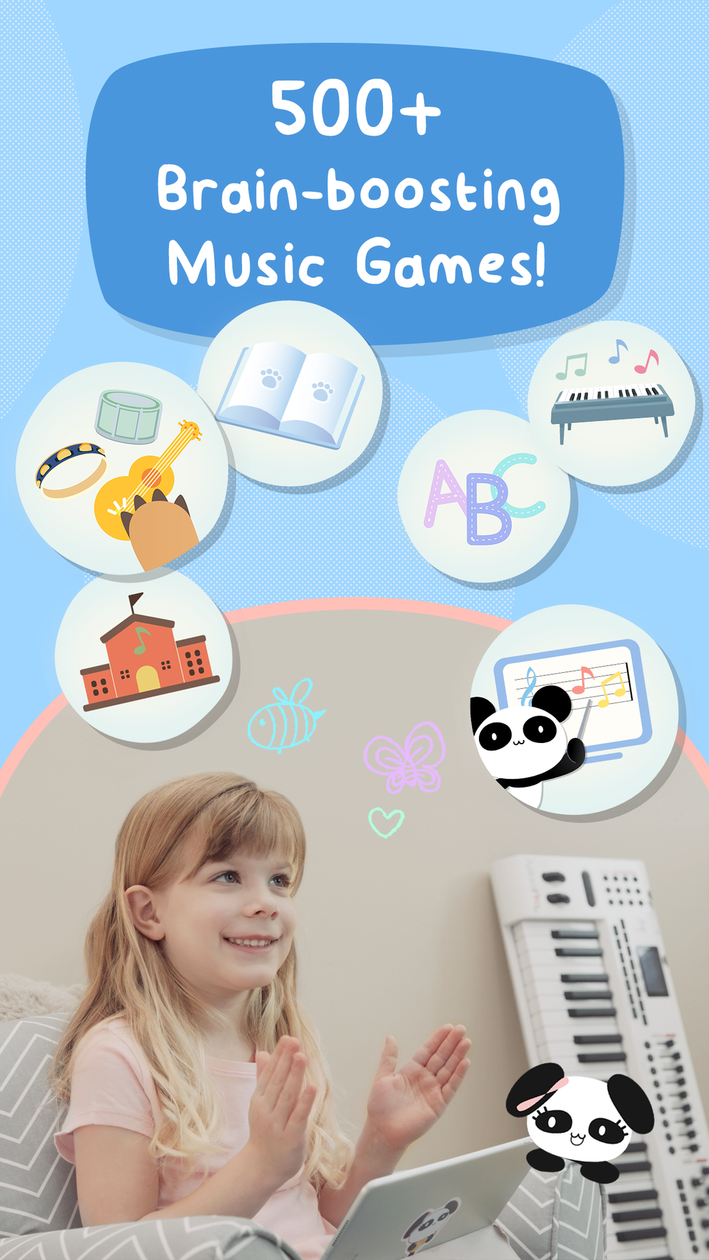 Piano Kids Games: Panda Corner для iPhone — Скачать