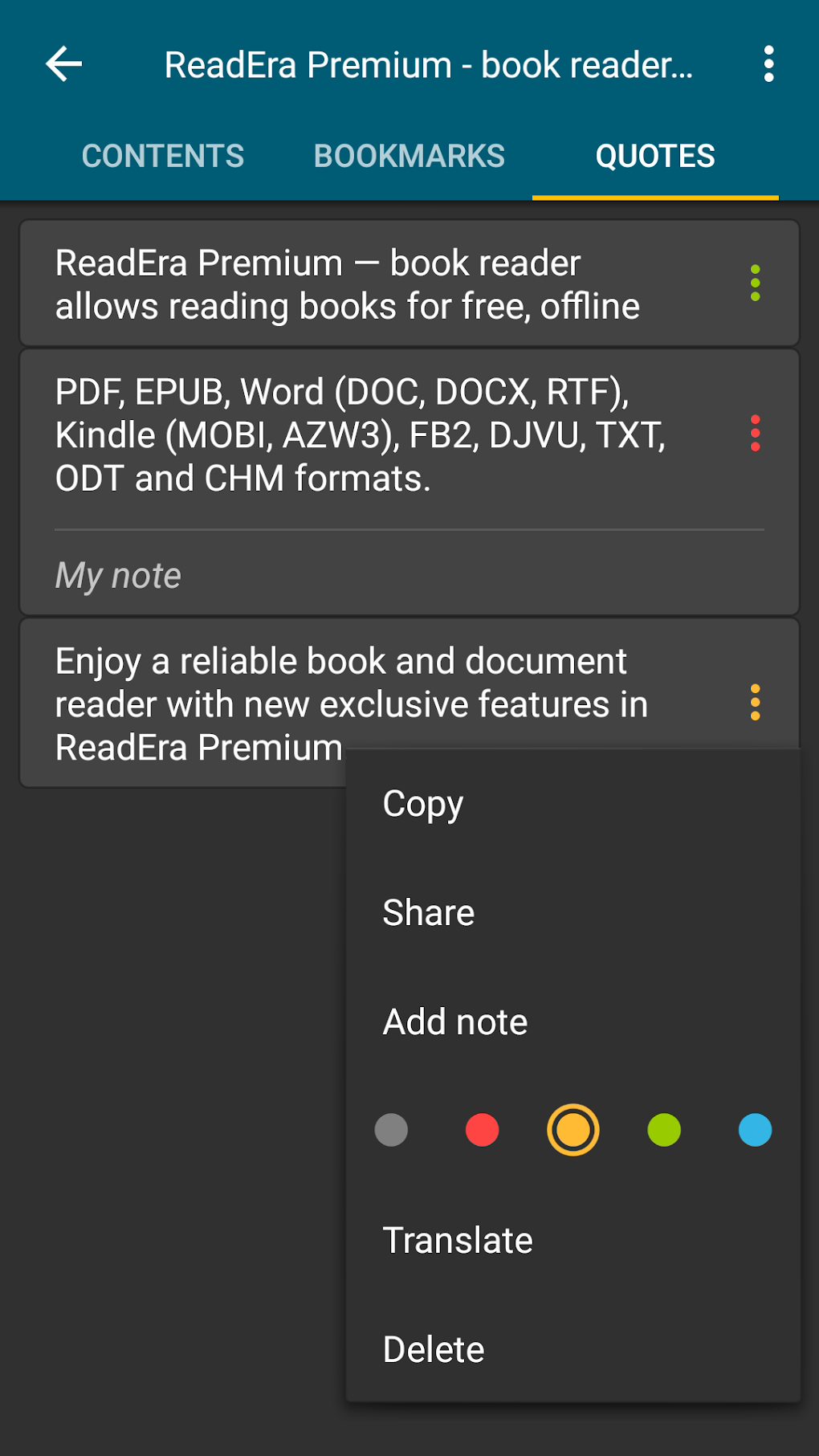 ReadEra Premium ebook reader para Android - Download