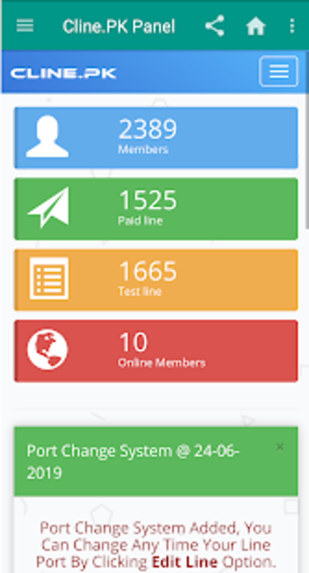 Cline PK CCcam Server Cline CCcam Reseller Panel Pour Android 