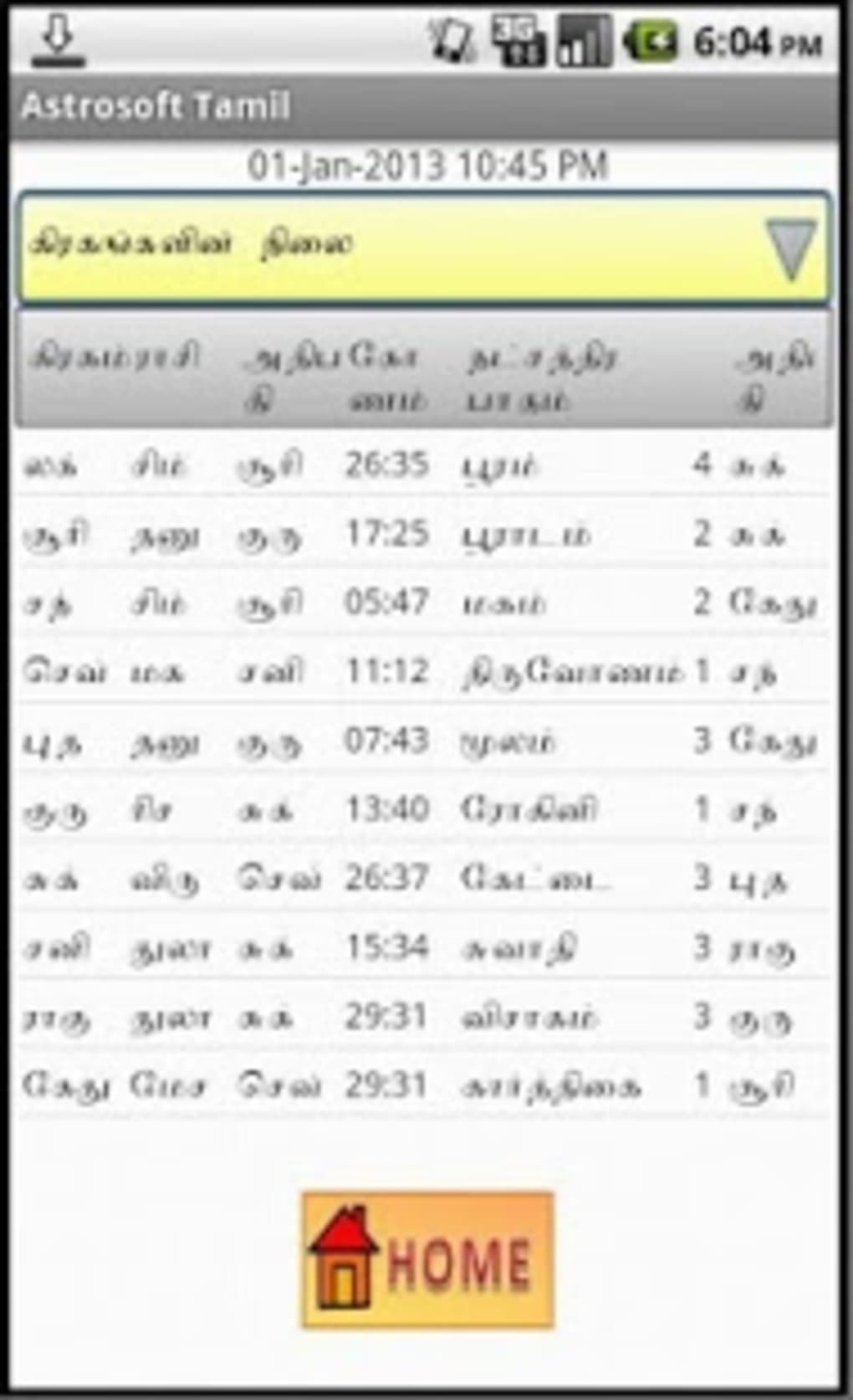 tamil astrology kp system software
