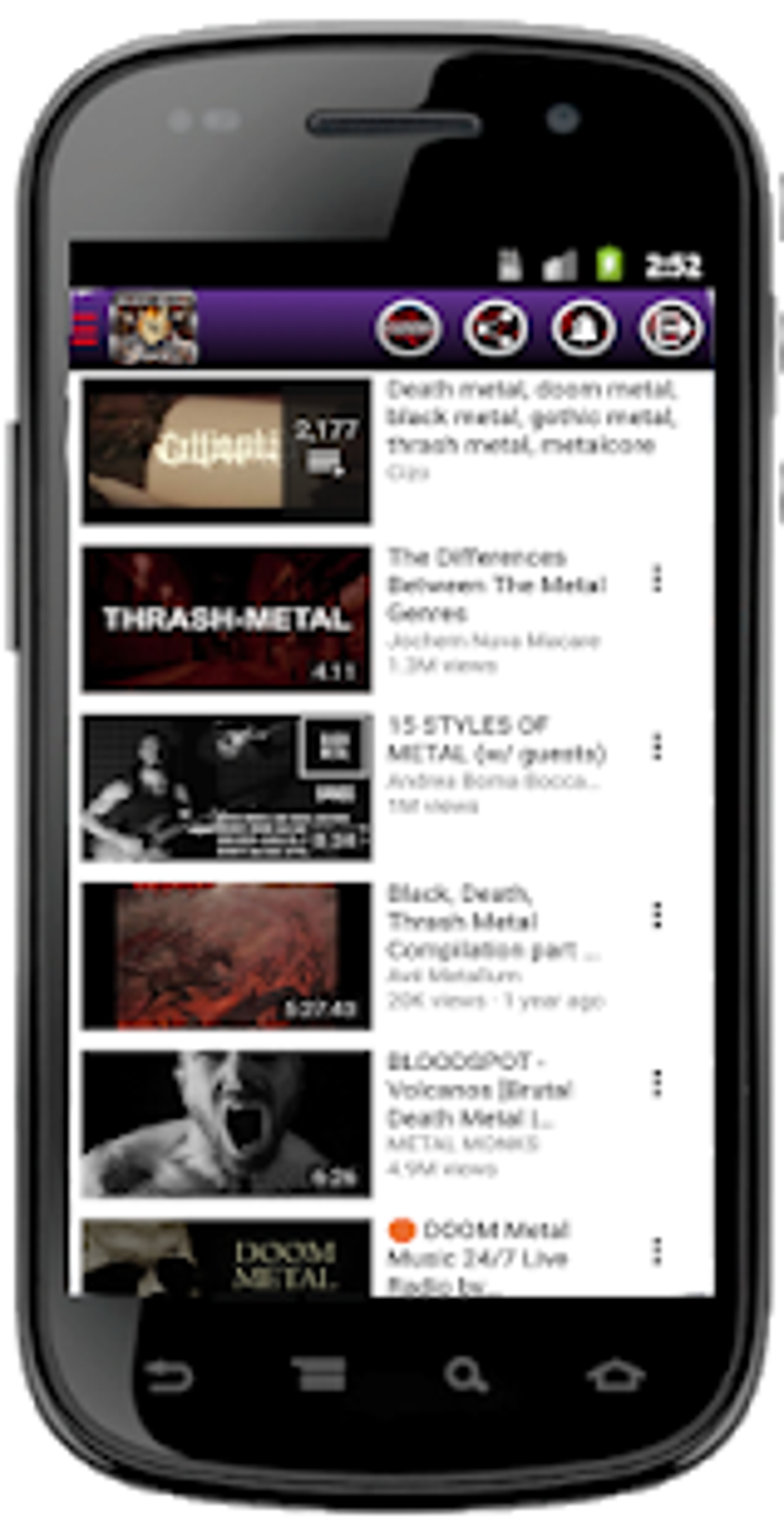 Rock Heavy Metal Music для Android — Скачать