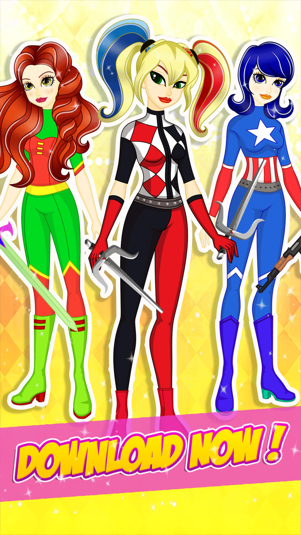 Super Hero Girls Dress Up для iPhone — Скачать