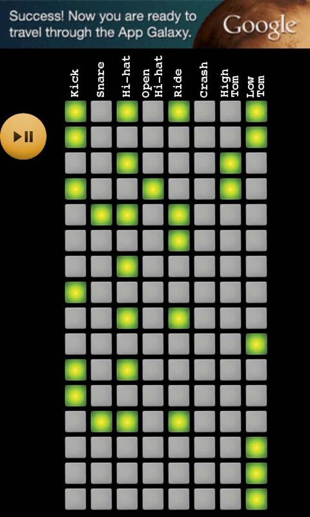 Grid на андроид. Drum patterns Grid.