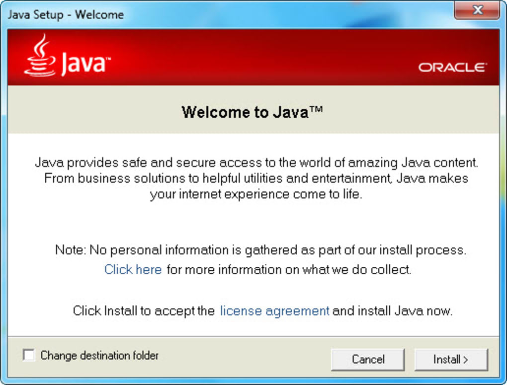 Java Runtime Environment 64 - ดาวน์โหลด