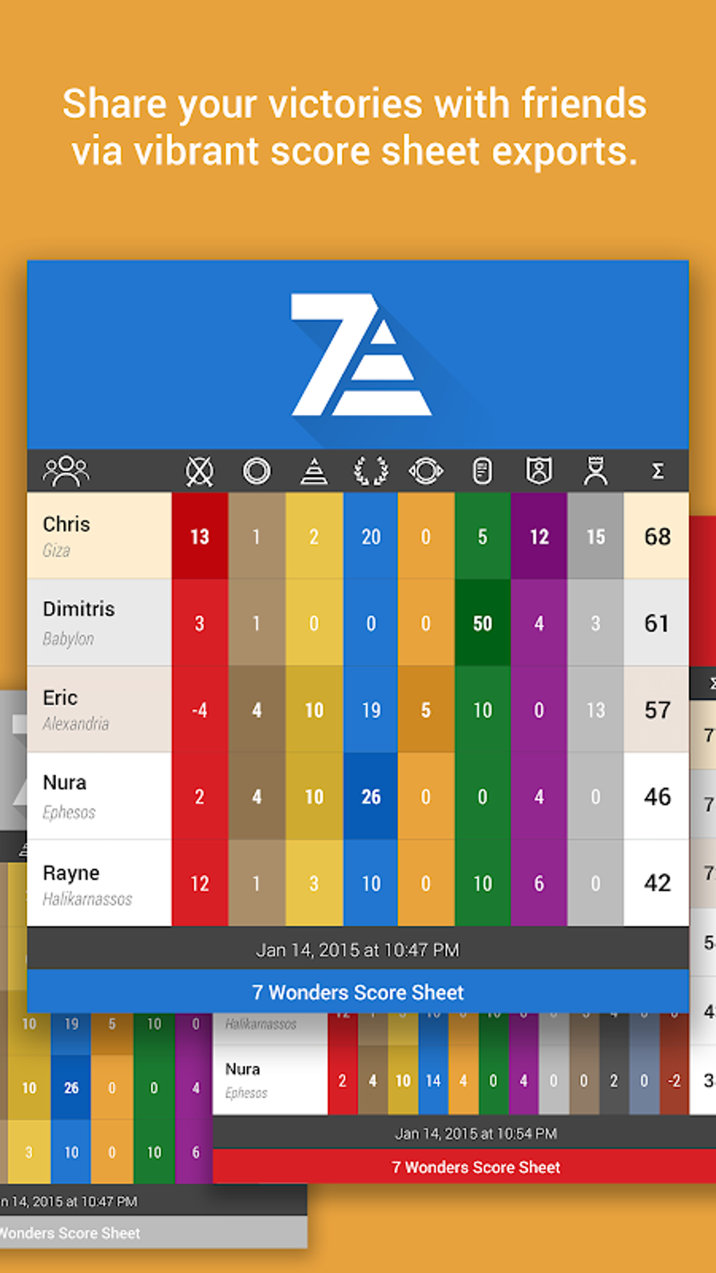 7 Wonders Score Sheet APK Pour Android T l charger