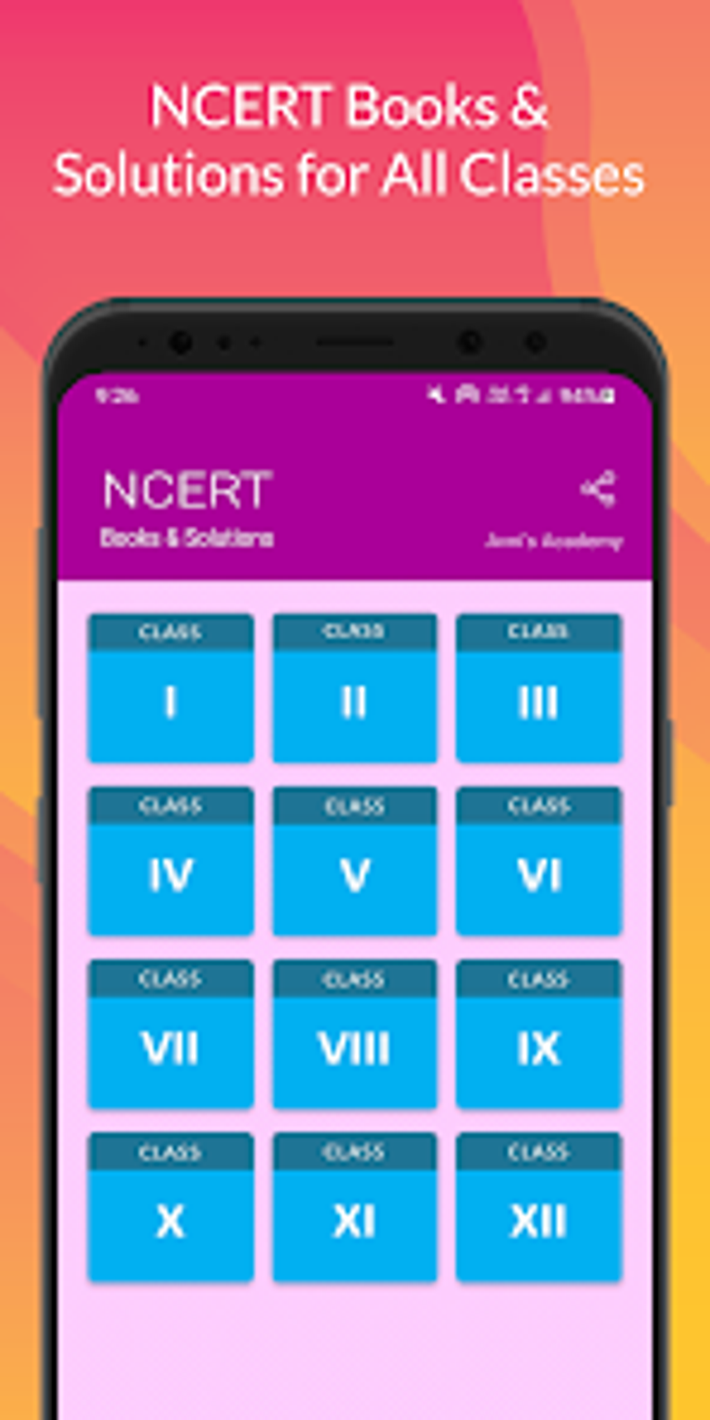 NCERT Books Solutions 1-12 For Android - Download