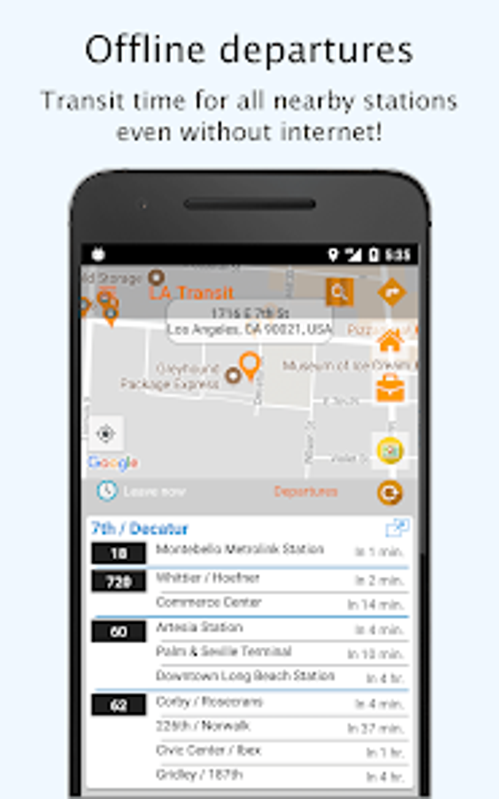 Los Angeles LA Bus Metro Rail For Android - Download