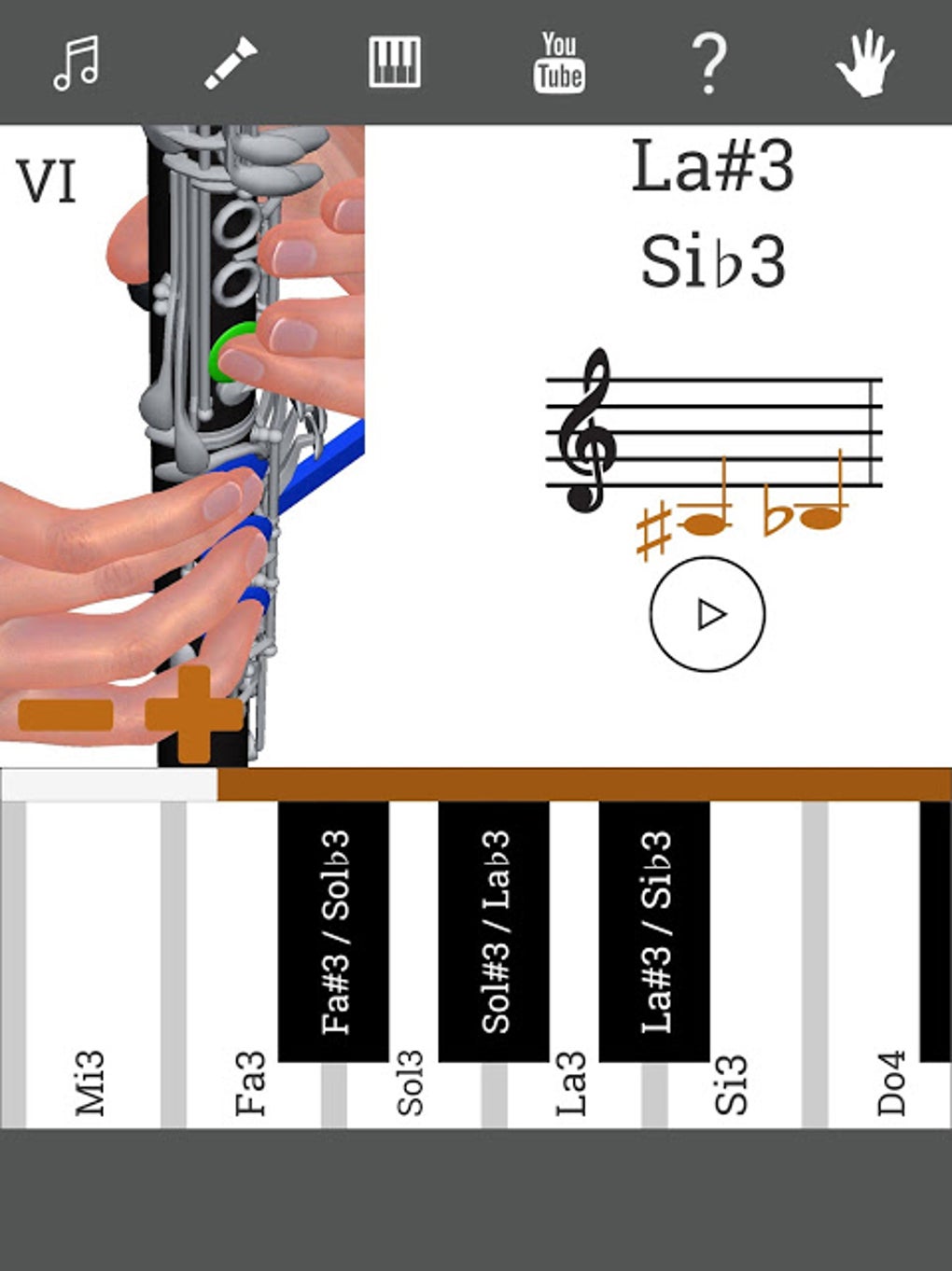 3D Clarinet Fingering Chart - How To Play Clarinet для Android — Скачать