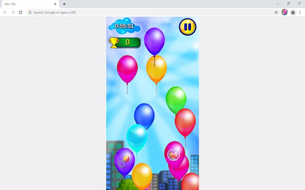 Popping Balloons Casual Game لنظام Google Chrome الامتداد تنزيل
