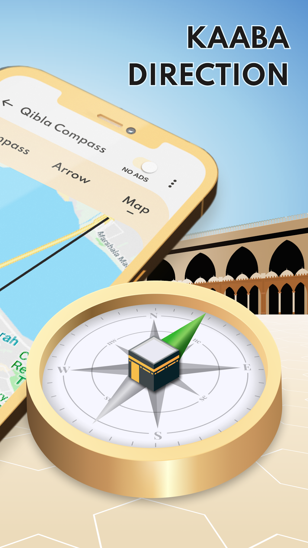 Qibla Finder - Mecca Compass для Android — Скачать