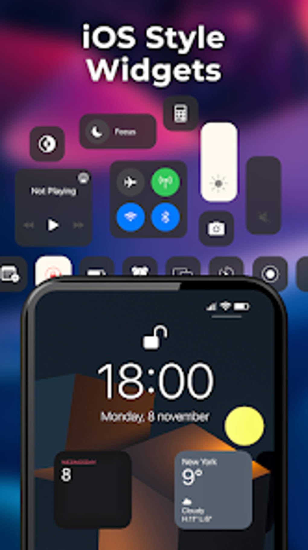 iWidgets - ios Themes для Android — Скачать