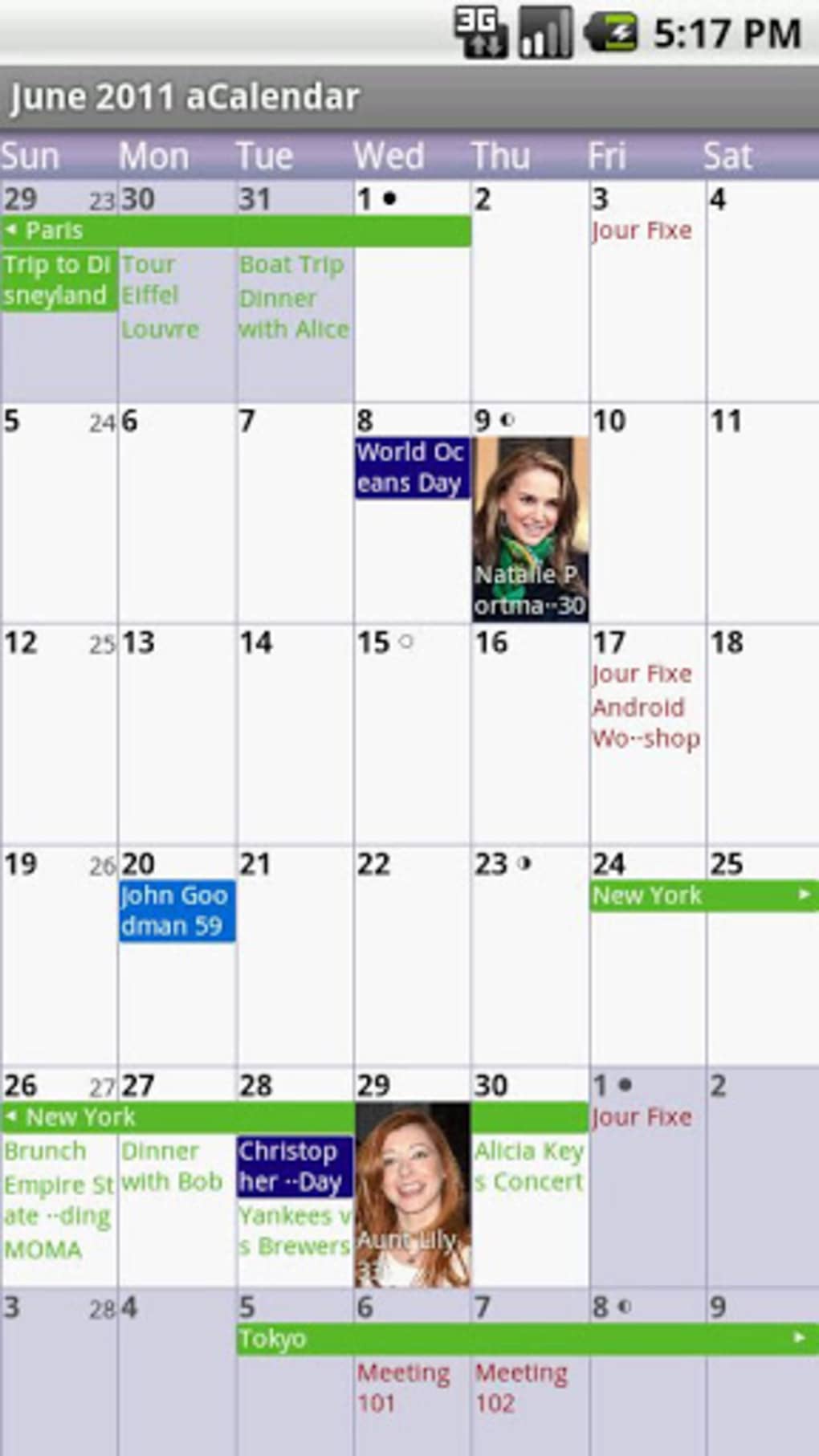 Приложение календарь для андроид