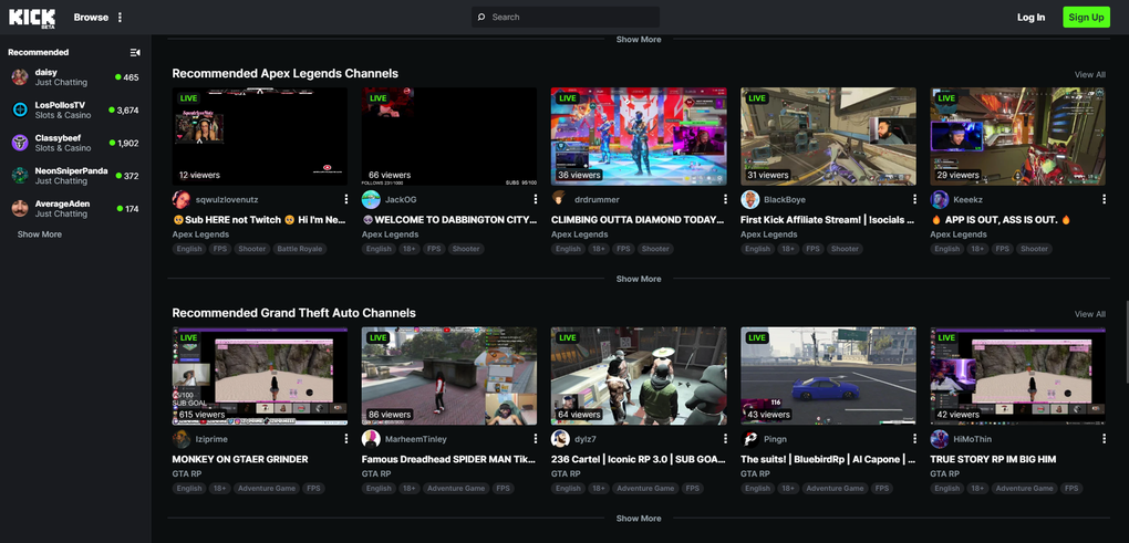 Kick Live Streaming Online Kick Live Streaming Online