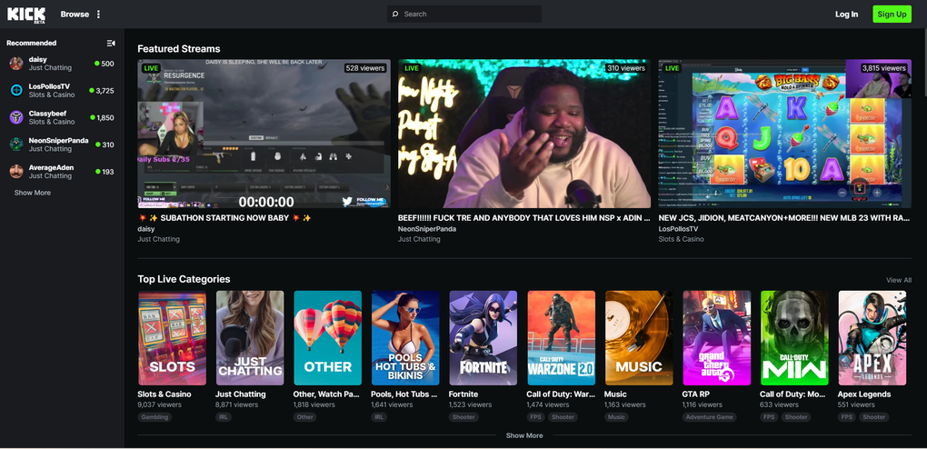 Kick Live Streaming Online Kick Live Streaming Online