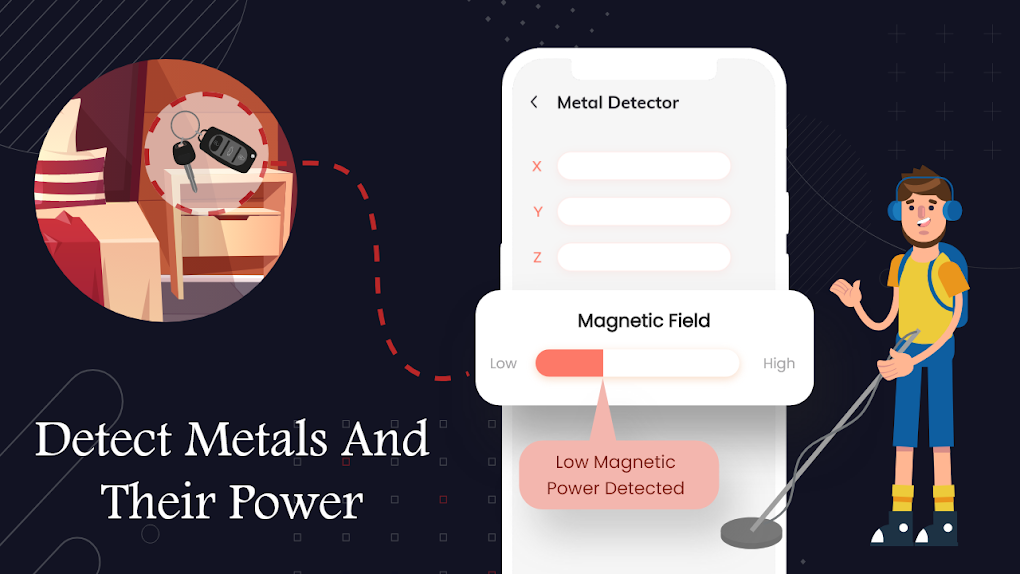 Metal Detector-Find Gold Emf لنظام Android - تنزيل