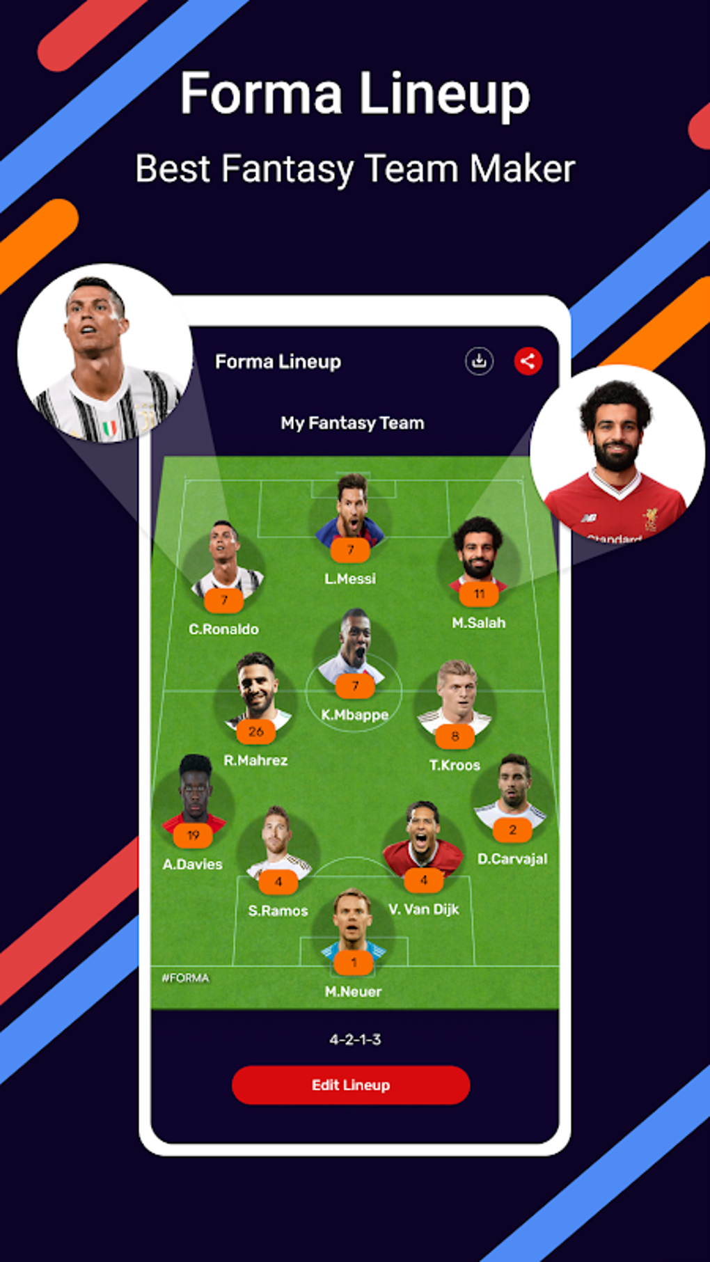 forma lineup - create fantasy team formation APK for Android