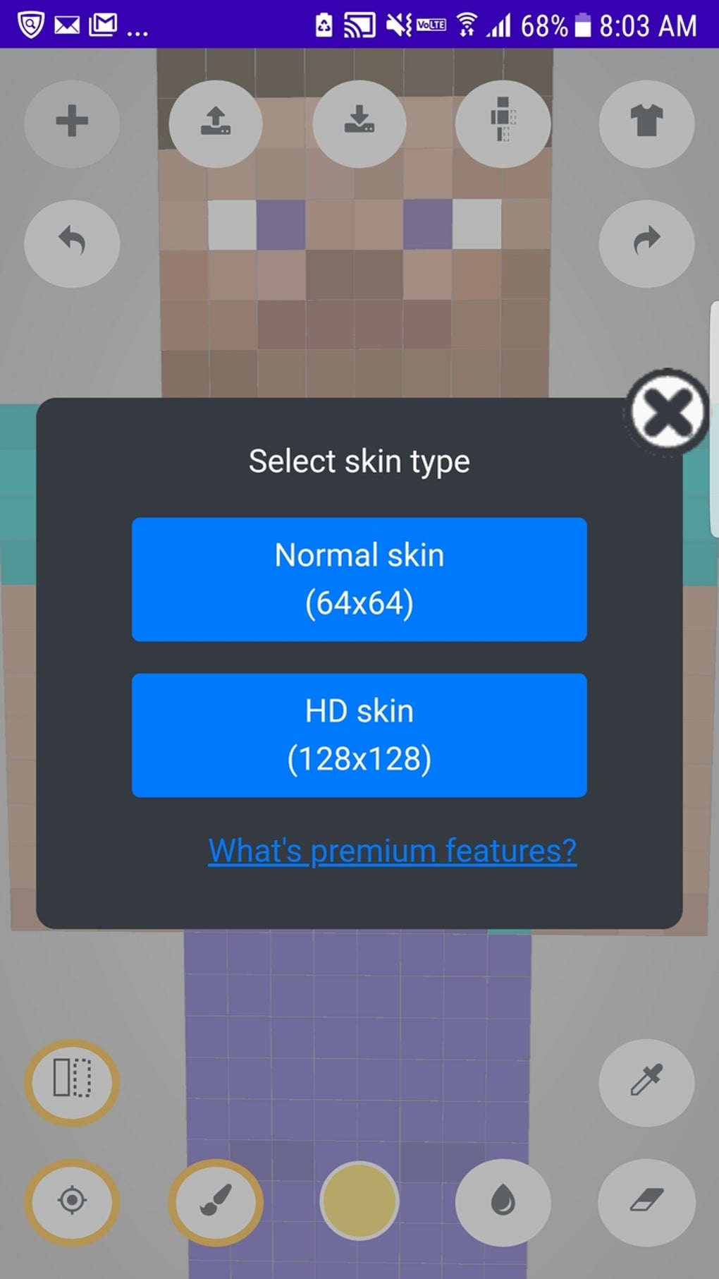 HD Skins Editor for MINECRAFT (128x128 SKINS) 