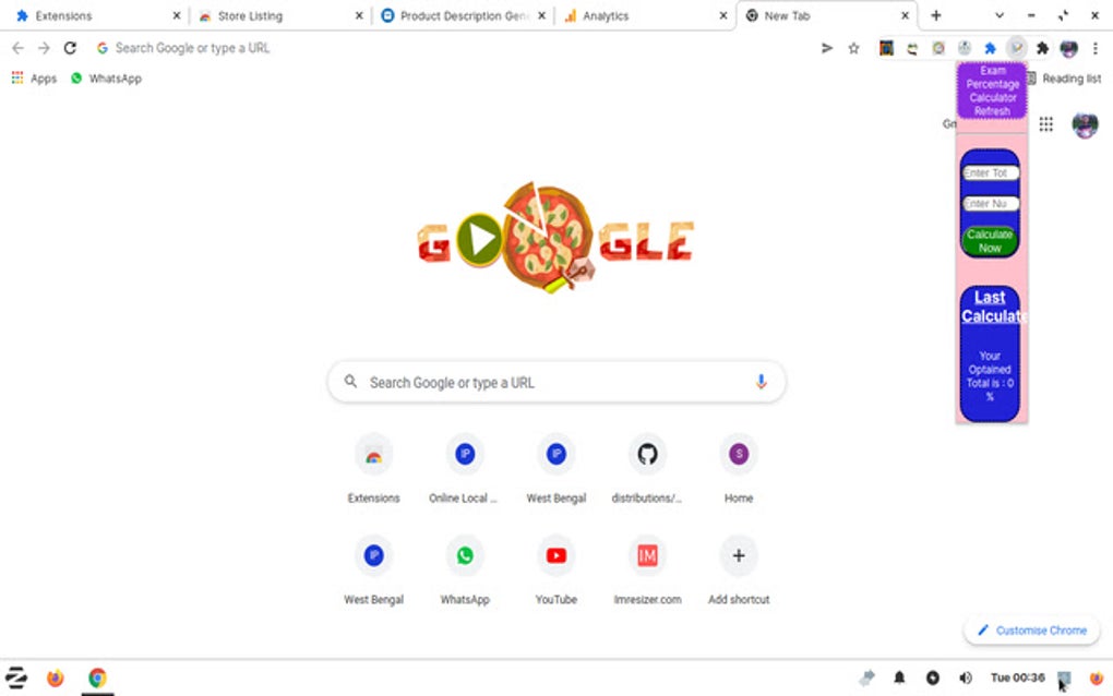 Exam Percentage calculator para Google Chrome Extensão Download