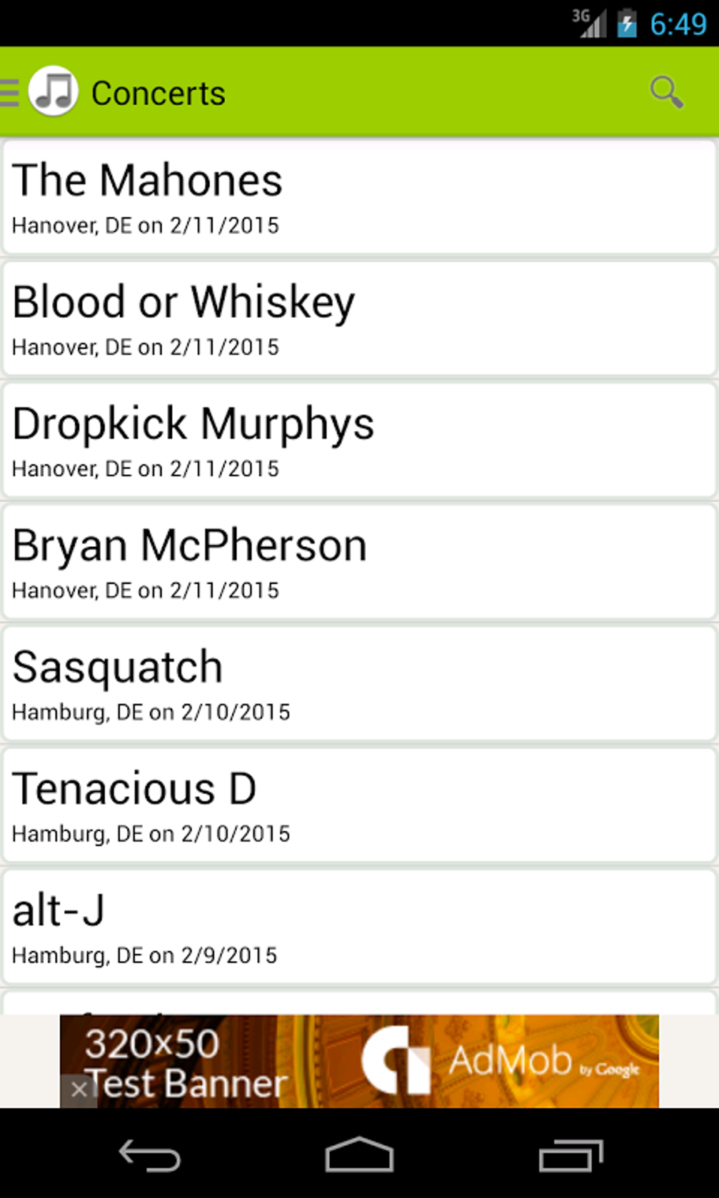 Concert Setlists APK For Android - Download