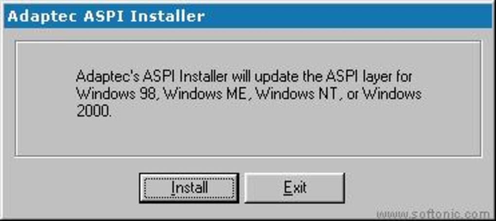 adaptec windows aspi drivers download
