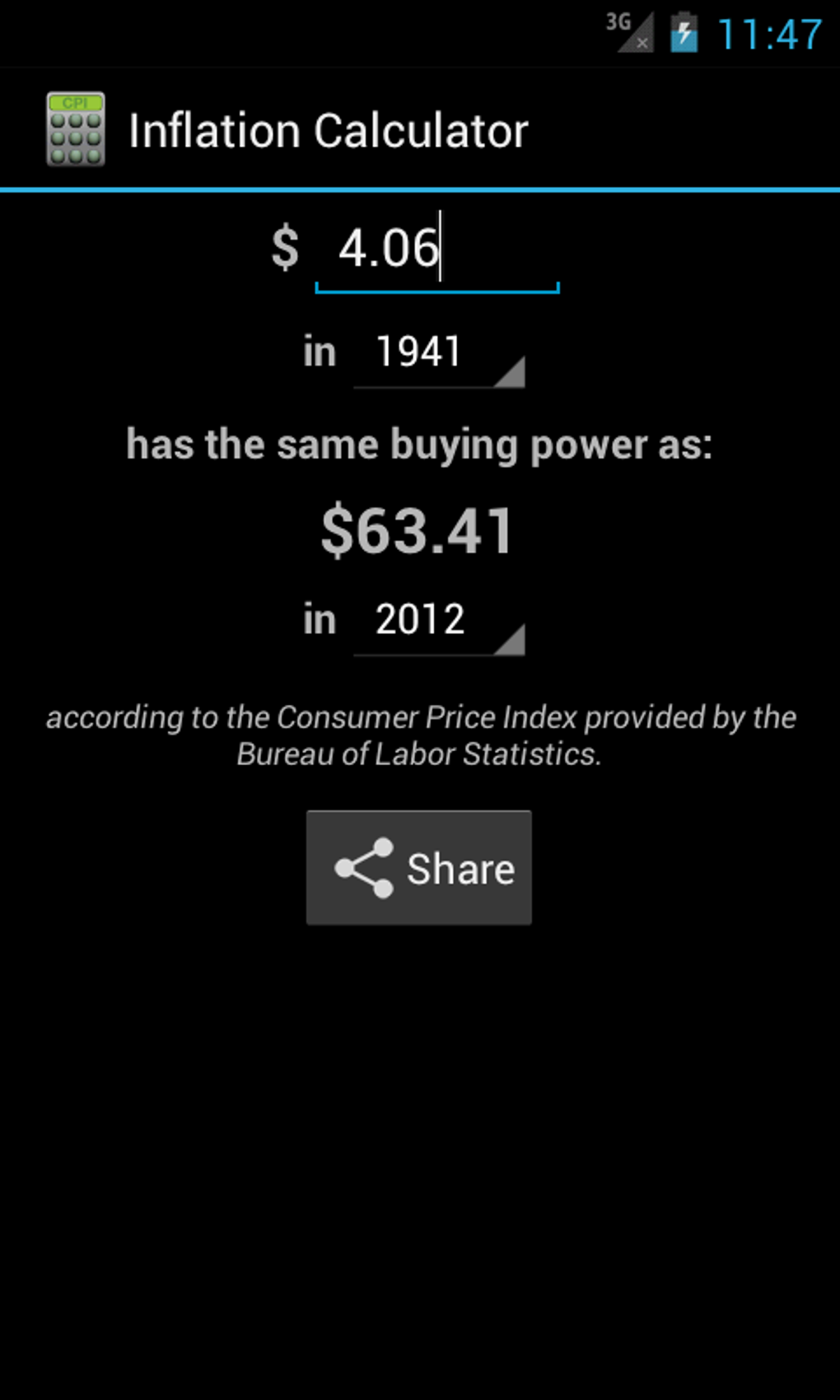 CPI Inflation Calculator APK for Android - Download