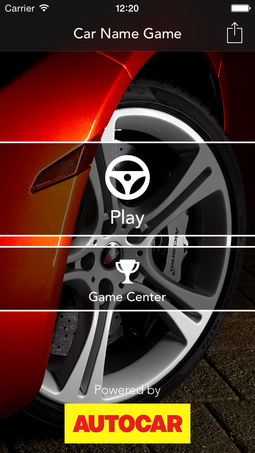 Car Name Game by Autocar для iPhone — Скачать