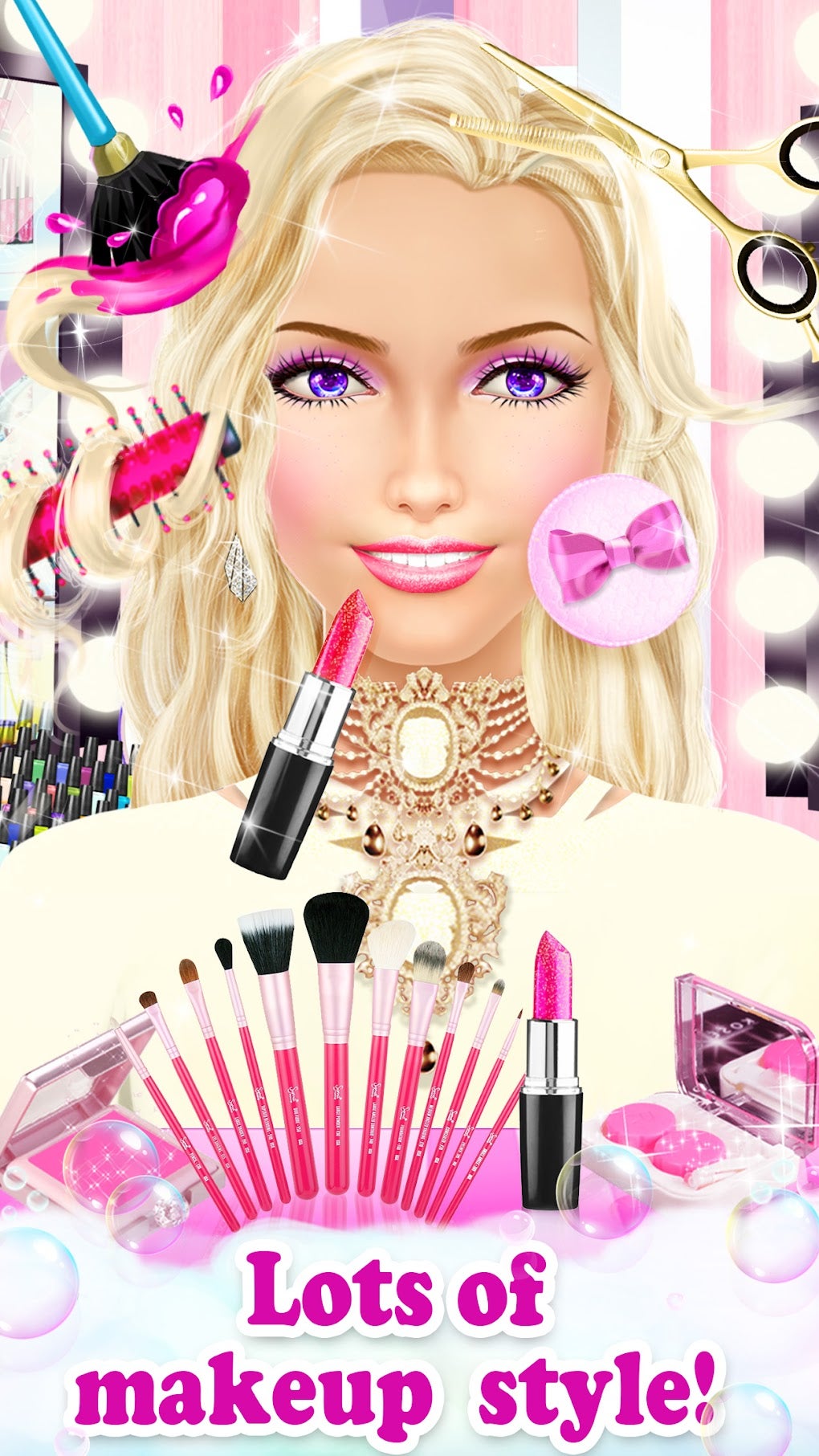 Princess HAIR Salon Makeup Dress up Girl Games для Android — Скачать