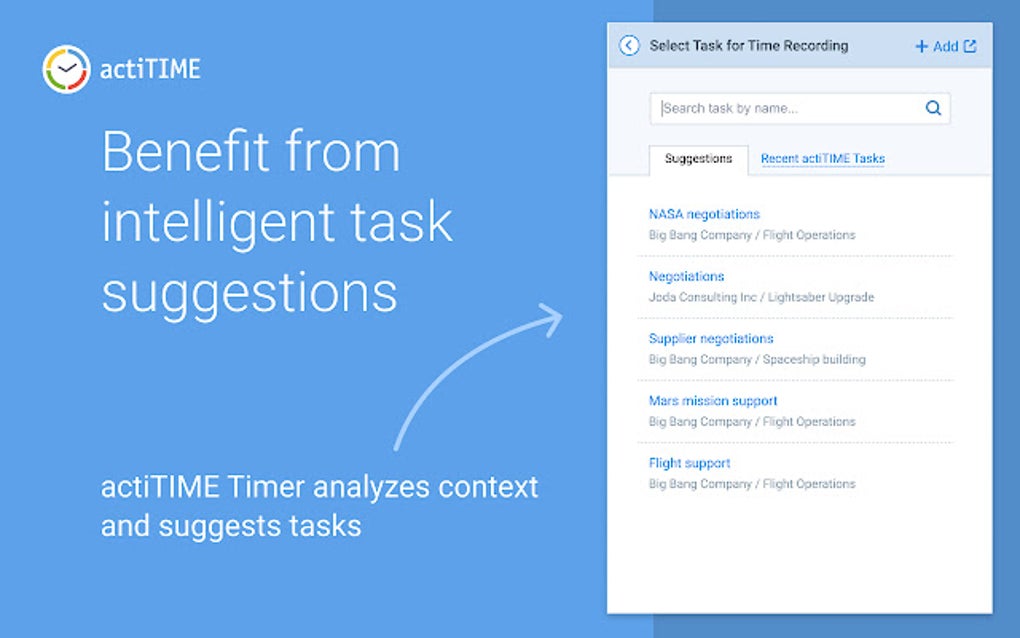 actiTIME Time Tracking & Project Management for Google Chrome ...