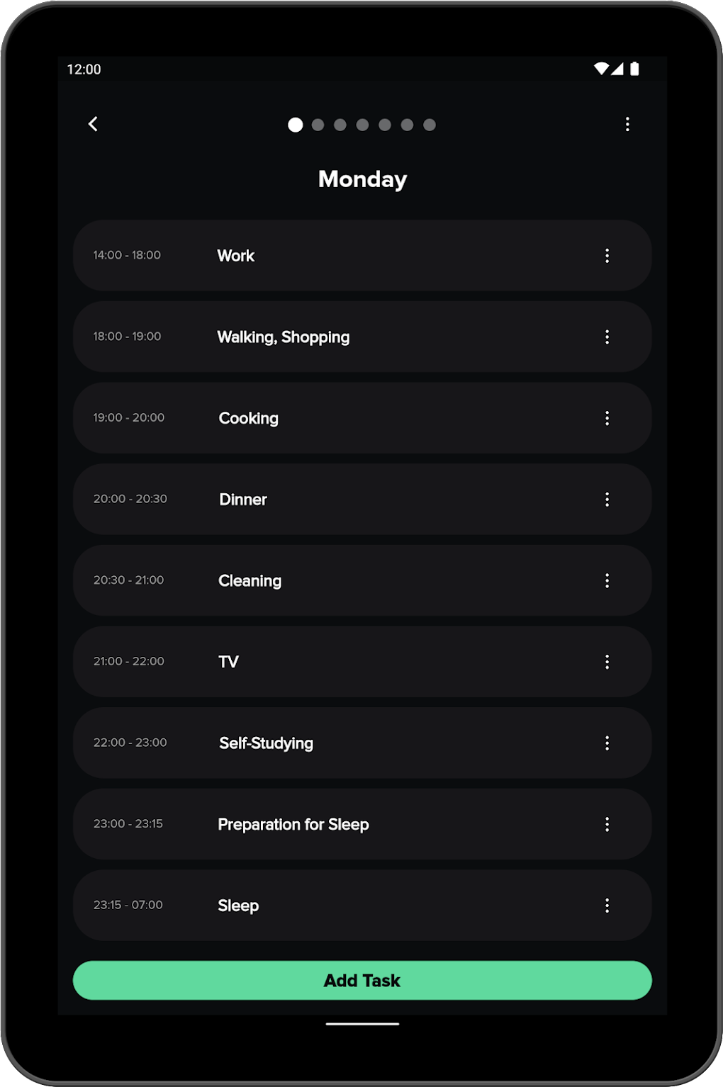 Android I in Daily Routine Planner ndir