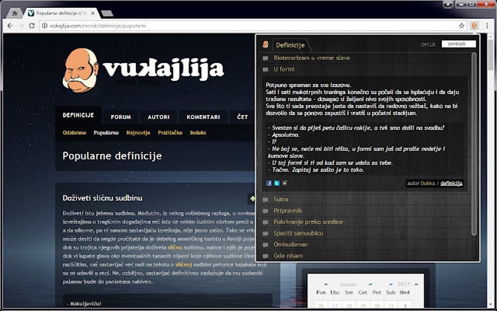 Vukajlija for Google Chrome - Extension Download
