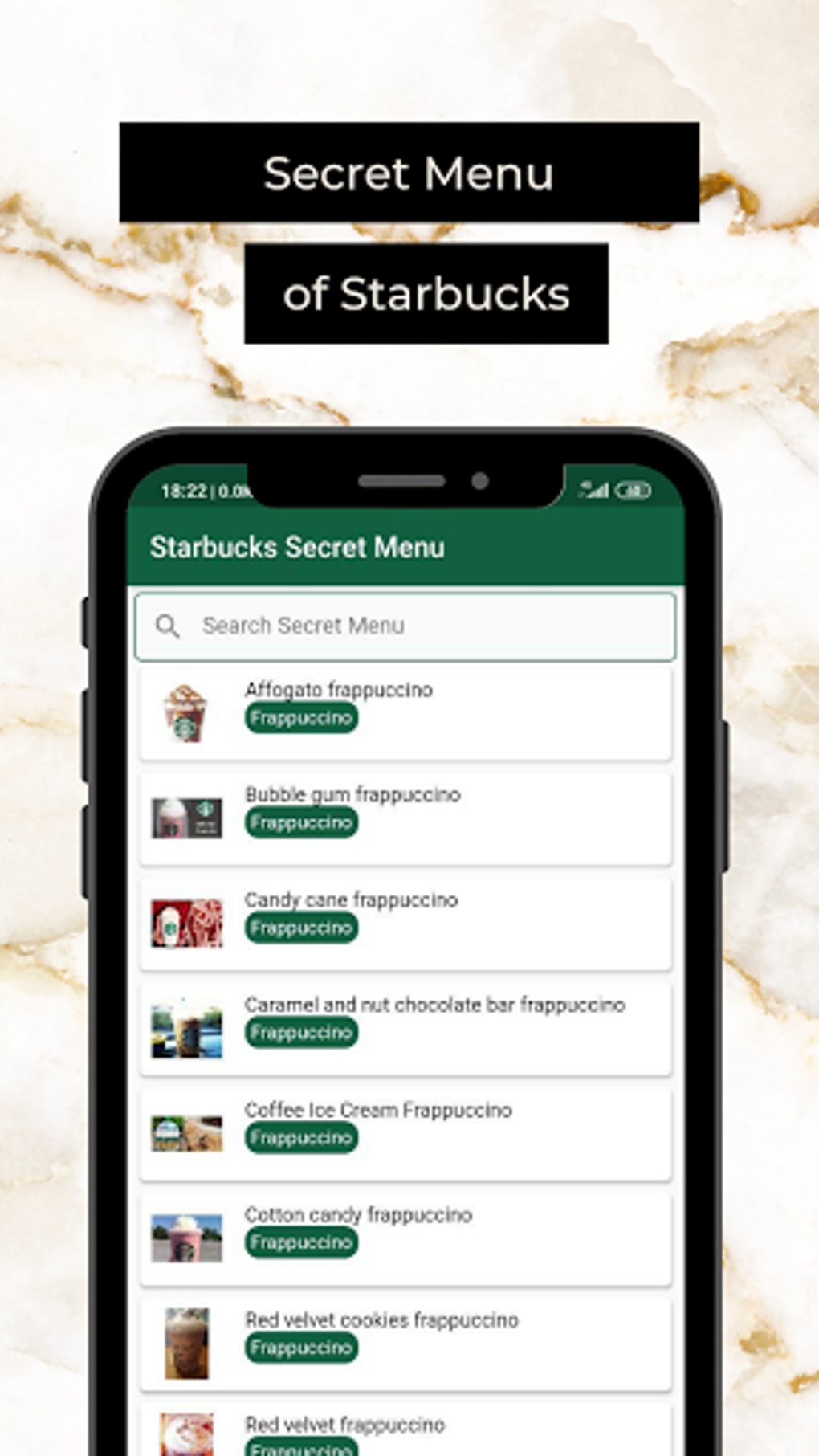 Starbucks Secret Menu для Android — Скачать