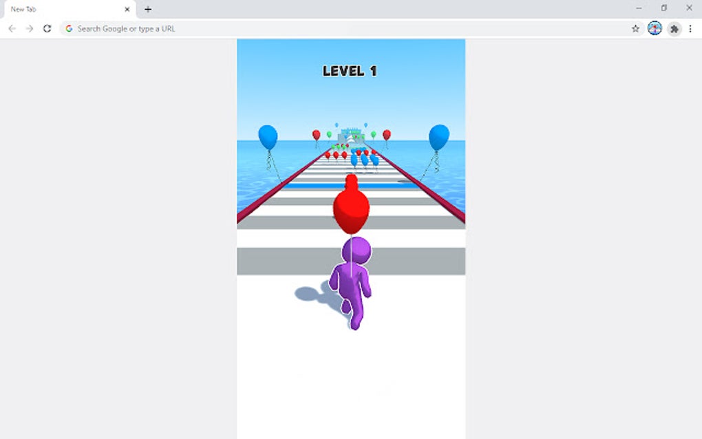 Balloon Run Hyper Casual Game for Google Chrome - Extension Download